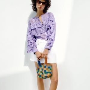 ZARA FLORAL PRINT SHIRT